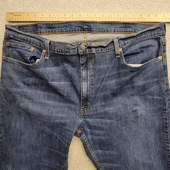 Levi Strauss 559 Men’s 42x29 Relaxed Straight Stretch Jeans Medium Wash Flex - Picture 4 of 10